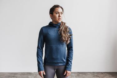 Nobull Performance Women's Hoodie Grey Blue | Australia (GN3179)